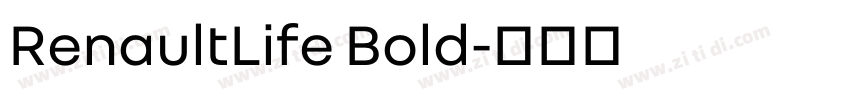 RenaultLife Bold字体转换